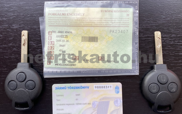 SMART Fortwo 1.0 Micro Hybrid Drive Pure Softip személygépkocsi - 999cm3 Benzin 121320 12/12